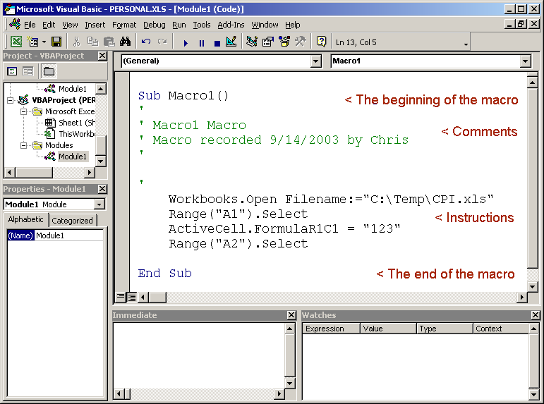 Microsoft Computing: Excel and Word Macros | Microsoft | Programming